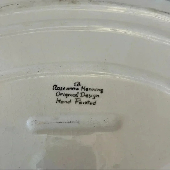 Roseanna Henning Original Hand Painted Tugboat Decorative Plate - Picture 6 of 7